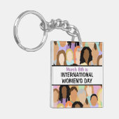 Grote Internationale Vrouwendag - 8 maart Sleutelhanger (Voorkant Links)