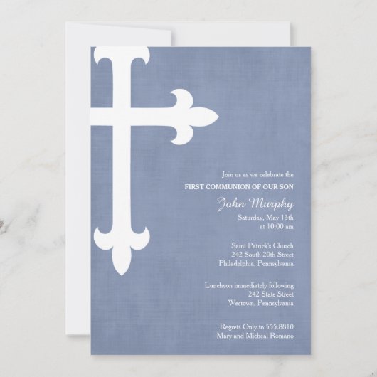 Grote interreligieuze uitnodiging, blauw kaart (Voorkant)