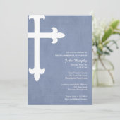 Grote interreligieuze uitnodiging, blauw kaart (Staand voorkant)