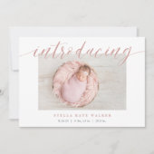 Grote Introductie | Foto Geboorteaankondiging Aankondiging (Voorkant)