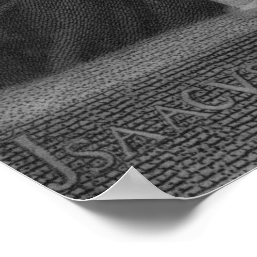 Grote Isaac Newton-afdrukken in hoge resolutie Poster (Hoek)