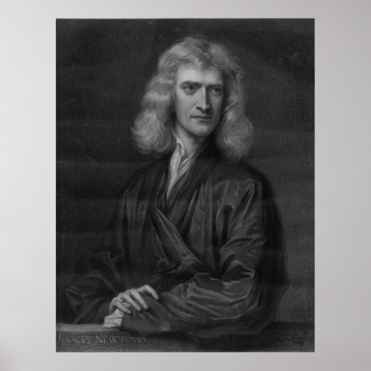 Grote Isaac Newton-afdrukken in hoge resolutie Poster (Voorkant)