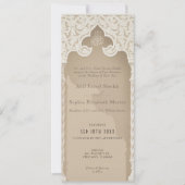 Grote Islamitische Boog Huwelijksuitnodiging Kaart (Voorkant)