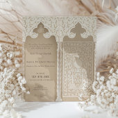 Grote Islamitische Boog Huwelijksuitnodiging Kaart