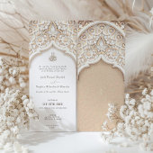 Grote Islamitische Boog Huwelijksuitnodiging Kaart