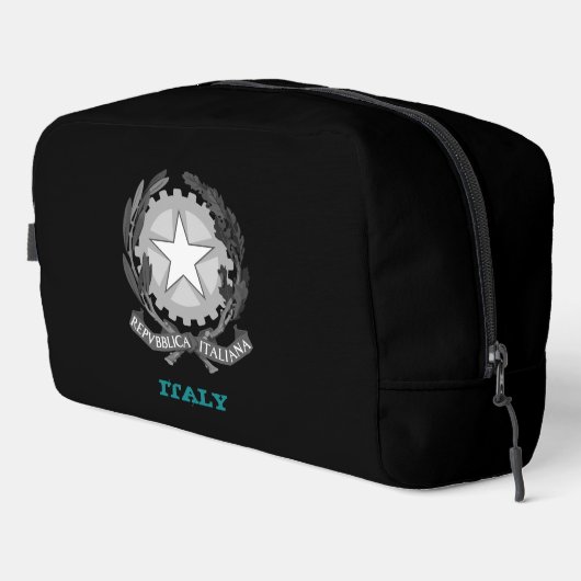 Grote Italië tas, Italiaans wapen / vlag Toilettasje (Rechterhoek)