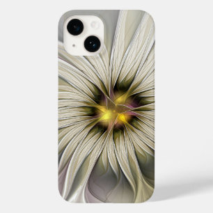 Grote Ivoren Bloem, Abstracte Moderne Fractale Kun Case-Mate iPhone 14 Hoesje