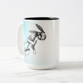 Grote Jack Rabbit Coffee Mok (Voorkant links)