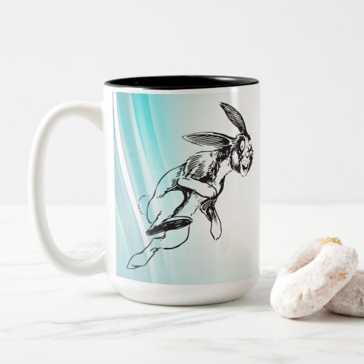 Grote Jack Rabbit Coffee Mok (Met donut)