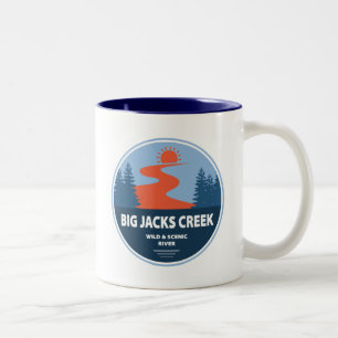 Grote Jacks Creek Wild en Scenic River Idaho Tweekleurige Koffiemok
