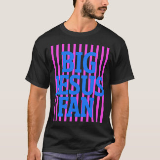 Grote Jezus Fan Gestreepte Preppy Christelijke Gee T-shirt