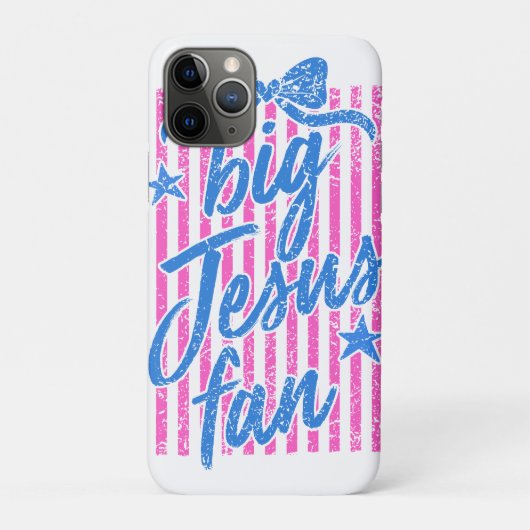Grote Jezus Fan iPhone Hoesje (Achterkant)