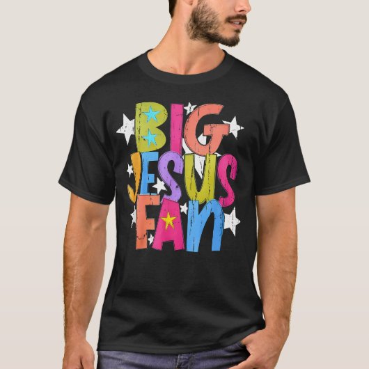 Grote Jezus-fan Religieus T-shirt (Voorkant)