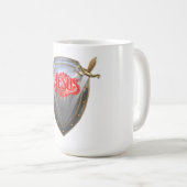 Grote Jezus zwaard en schild Mok (Voorkant rechts)