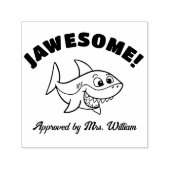 Grote Job Leuke haai Grading Aanmoediging Leraar Zelfinktende Stempel (Design)