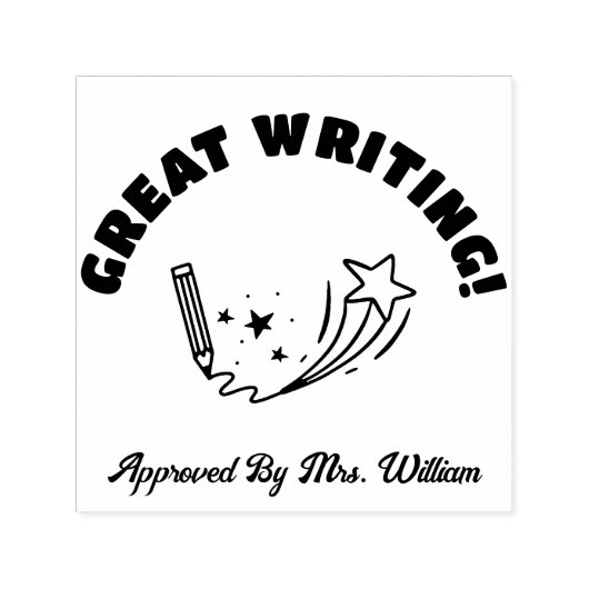 Grote Job PENCIL Grading Aanmoediging Leraar Zelfinktende Stempel (Design)