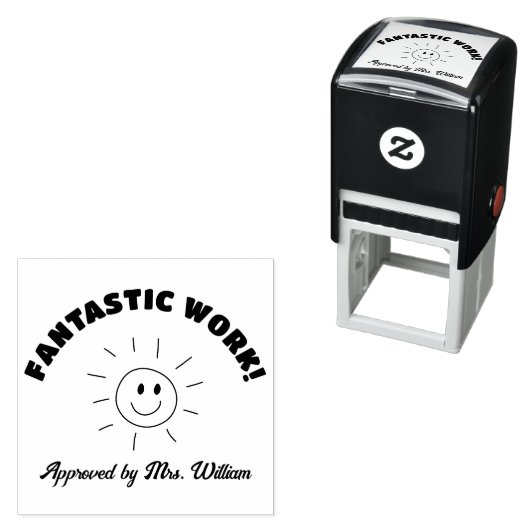 Grote Job SUN glans Grading Aanmoediging Leraar Zelfinktende Stempel (In situ)