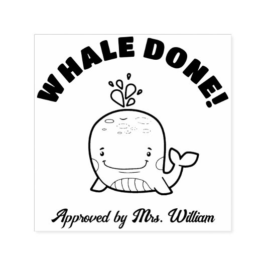 Grote Job WALVIS Grading Aanmoediging Leraar Zelfinktende Stempel (Design)