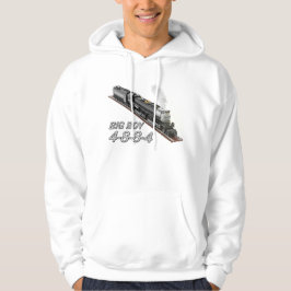 Grote jongenslocomotief dubbelzijdige hoodie
