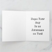 Grote Jumbo-sized gepersonaliseerde meisjesverjaar Kaart (Binnen)