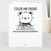 Grote Jumbo-sized gepersonaliseerde meisjesverjaar Kaart (Achterkant)