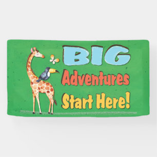 Grote Jungle Avonturen Leraar Klaslokaal Spandoek