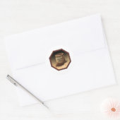Grote jutezak met label voor Halfhyde Coffee Co (Envelop)