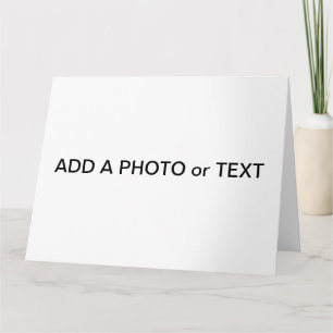 Grote Kaart (28 cm) Foto of tekst - Creëer Uw eige