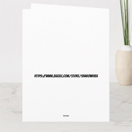 Grote Kaart Dank U en Vriendschap (Achterkant)