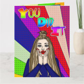 Grote kaart | Je hebt het gedaan ] Gefeliciteerd!  (Voorkant)