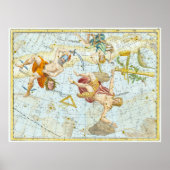 Grote kaart van de sterren (1801) poster (Voorkant)