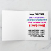 Grote kaart voor geweldige moeder - zie binnen- en (Binnen)