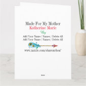 Grote Kaart voor Machtig Mamma - zie terug binnen (Achterkant)