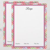 Grote Kaarten die het recept ontvangen (Voorkant / Achterkant)