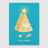 Grote Kaas Magnetische Kerstkaart (Voorkant)
