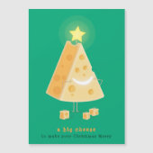 Grote Kaas Magnetische Kerstkaart (Voorkant)
