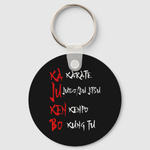 Grote Kajukenbo Vechten Karate Judo Kenpo Kung Fu Sleutelhanger