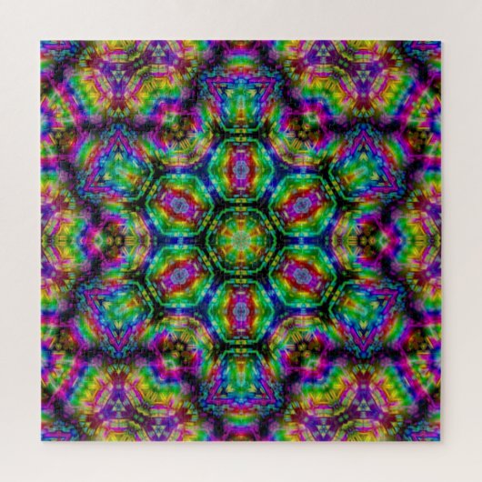 Grote Kaleidoscopische Fractal Art puzzel (Verticaal)
