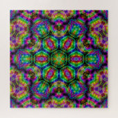 Grote Kaleidoscopische Fractal Art puzzel Legpuzzel (Horizontaal)