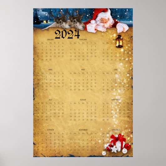 Grote Kalender 2024 Poster (Voorkant)