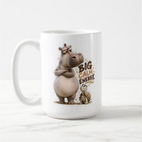 🦛 Grote Kalmte Energie Klassieke Mok ☕✨