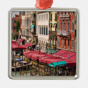Grote Kanaal van Venetië Italië met gondelboten Metalen Ornament