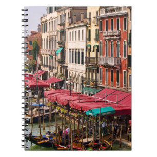 Grote Kanaal van Venetië Italië met gondels Notitieboek