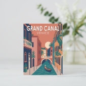 Grote Kanaal Venetië Travel Art  Briefkaart (Staand voorkant)