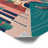 Grote Kanaal Venetië Travel Art Poster (Hoek)