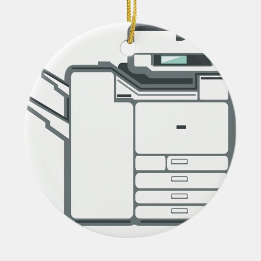 Grote kantoor keramisch ornament (Voorkant)
