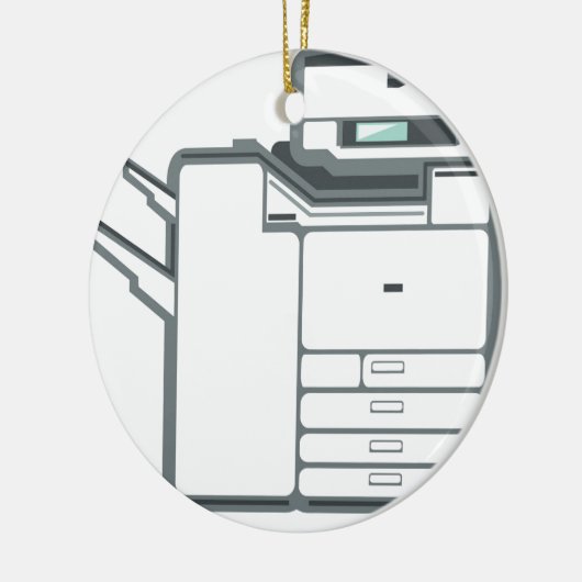 Grote kantoor keramisch ornament (Links)