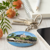 Grote Kapitein Island Lighthouse, CT Keyring Sleutelhanger (Zijkant)