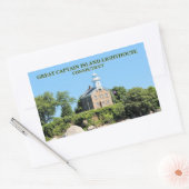 Grote Kapitein Island Lighthouse, CT Stickers (Envelop)