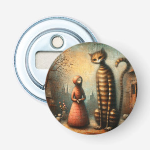 Grote kat button flesopener